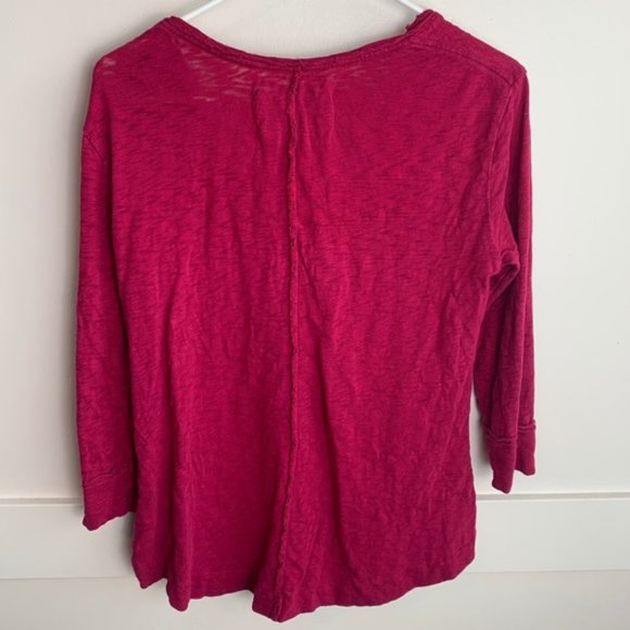 Anthropologie Saturday Sunday Pink Quarter Sleeve Shirt - Picture 3 of 7